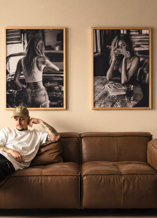 Set of 2 Exhibition Photography Prints by Julian Van Bausch