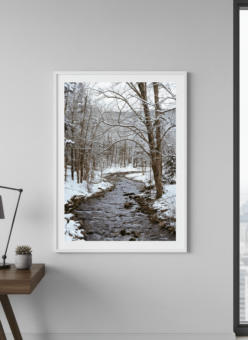 Contemporary wall art featured in a bright modern office workspace