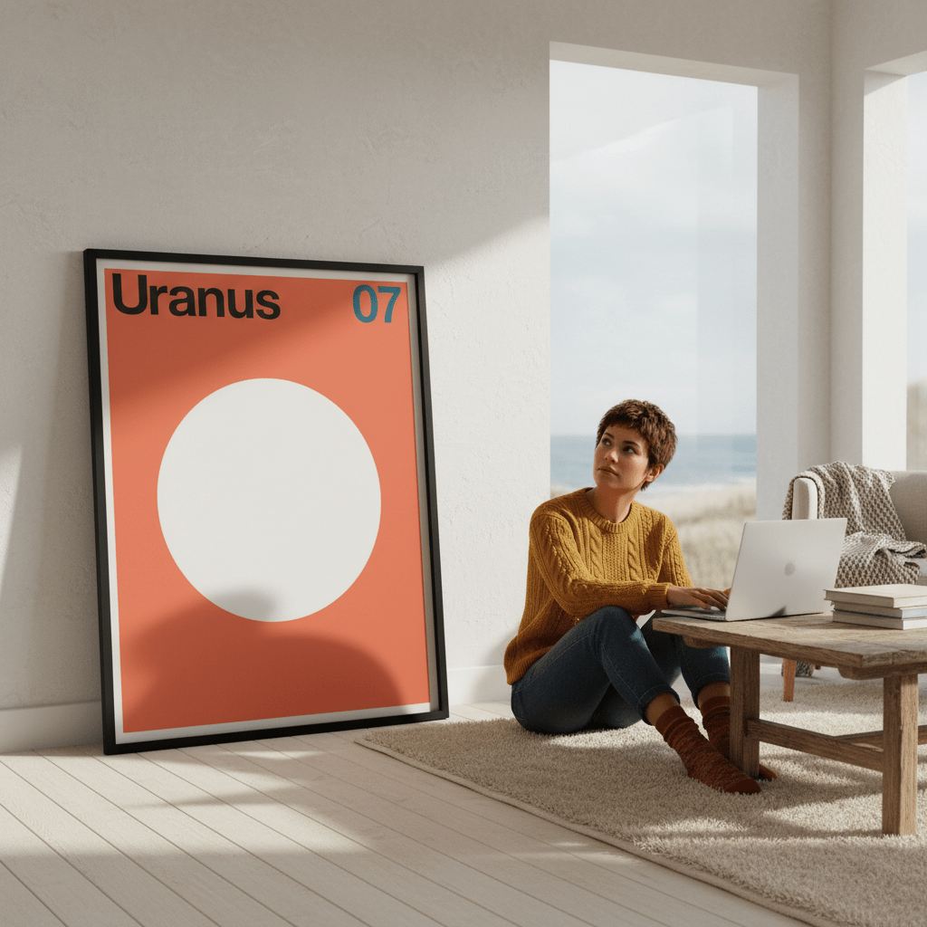 Uranus by Florent Bodart wall - art - picture - poster