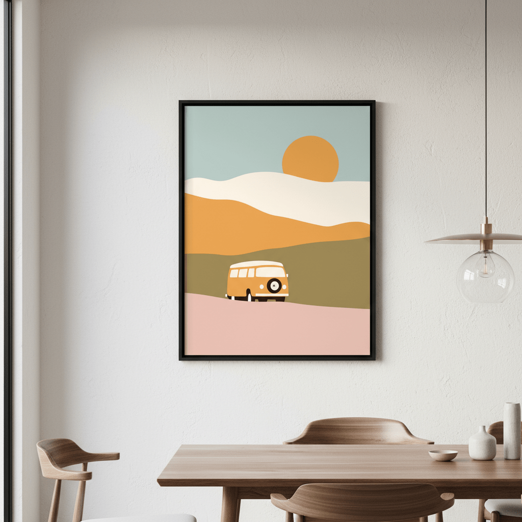 Van Minimal by Florent Bodart wall - art - picture - poster