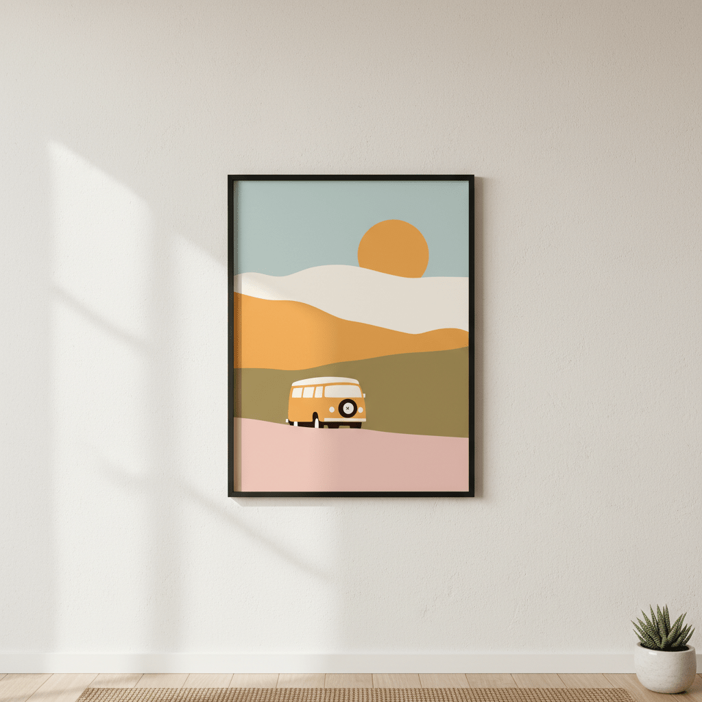 Van Minimal by Florent Bodart wall - art - picture - poster