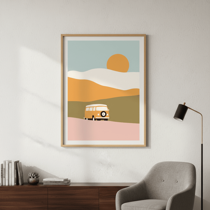 Van Minimal by Florent Bodart wall - art - picture - poster