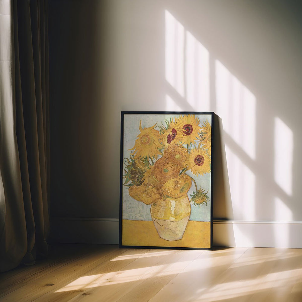 Vase with Twelve Sunflowers Wall Art By Vincent van Gogh - Style My Wall