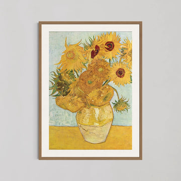 Vase with Twelve Sunflowers Wall Art By Vincent van Gogh - Style My Wall