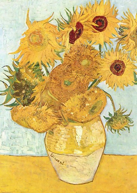 Vase with Twelve Sunflowers Wall Art By Vincent van Gogh