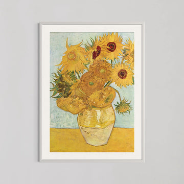 Vase with Twelve Sunflowers Wall Art By Vincent van Gogh - Style My Wall