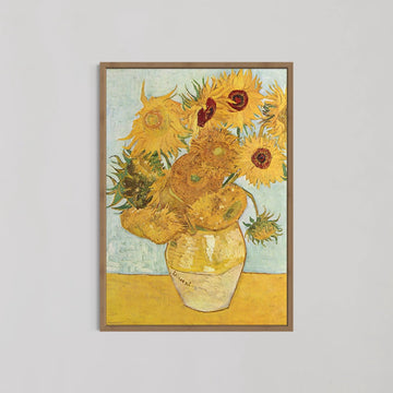 Vase with Twelve Sunflowers Wall Art By Vincent van Gogh - Style My Wall