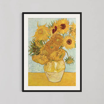 Vase with Twelve Sunflowers Wall Art By Vincent van Gogh - Style My Wall