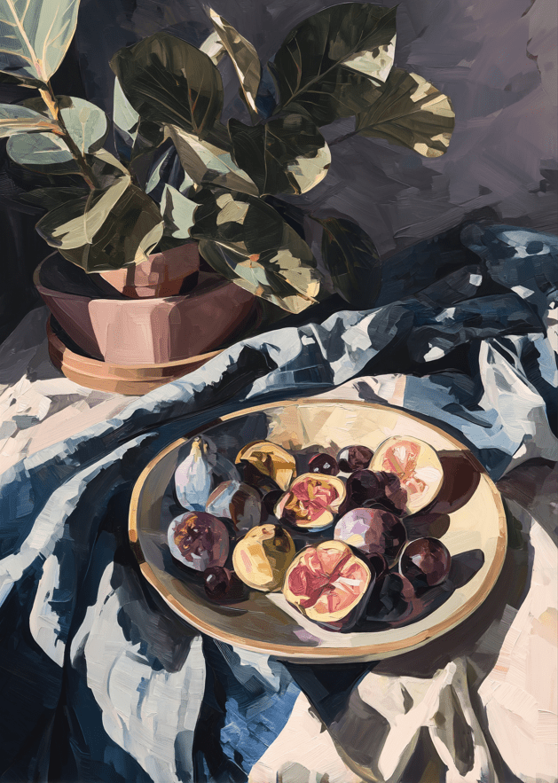 Velvet Fig Oil Painting Print