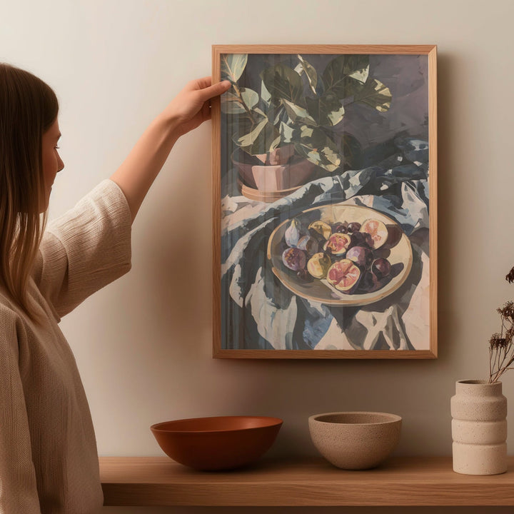 Velvet Fig Oil Painting Print wall - art - picture - poster