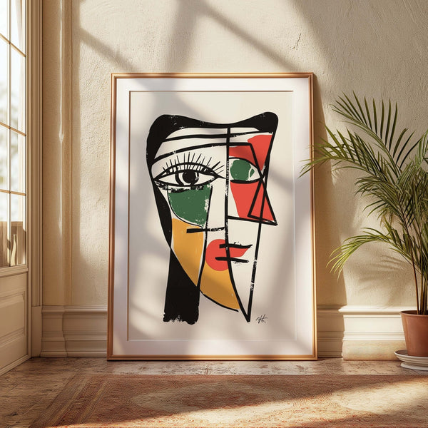 Verdant Thought Cubism Artwork