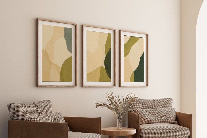 Verdant Trio Set wall - art - picture - poster
