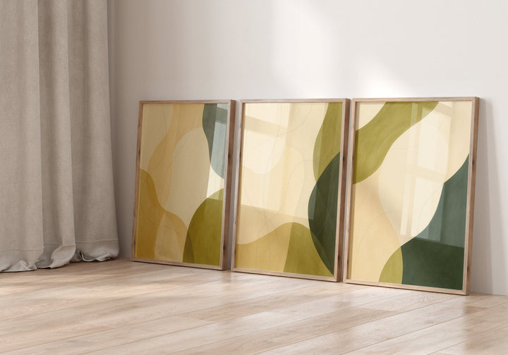 Verdant Trio Set wall - art - picture - poster