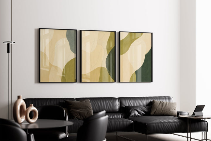 Verdant Trio Set wall - art - picture - poster