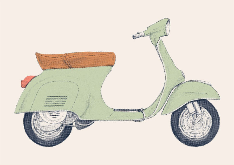 Vespa Print by Florent Bodart
