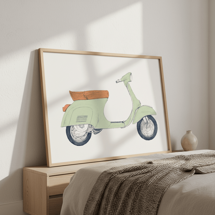 Vespa Print by Florent Bodart wall - art - picture - poster