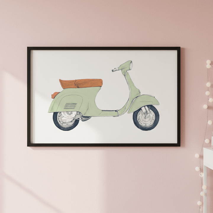 Vespa Print by Florent Bodart wall - art - picture - poster