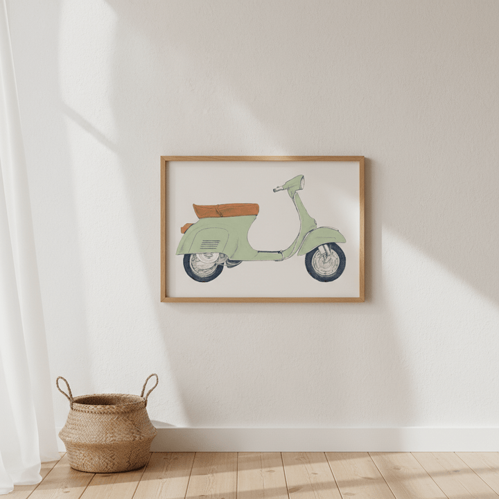 Vespa Print by Florent Bodart wall - art - picture - poster
