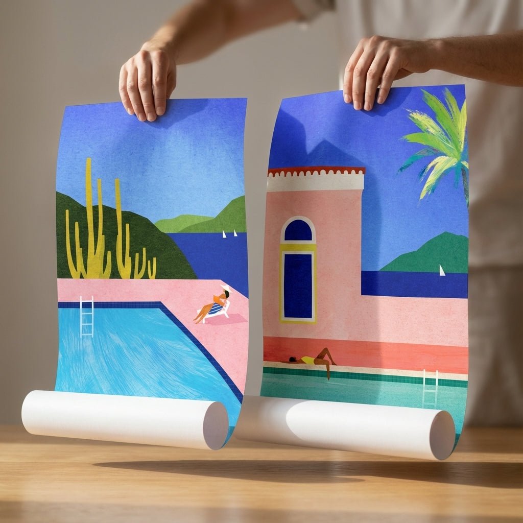 Villa Life Pair by Henry Rivers wall - art - picture - poster