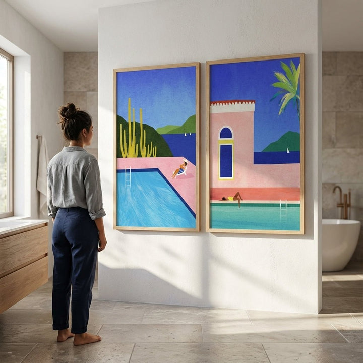 Villa Life Pair by Henry Rivers wall - art - picture - poster