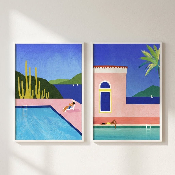 Villa Life Pair by Henry Rivers wall - art - picture - poster