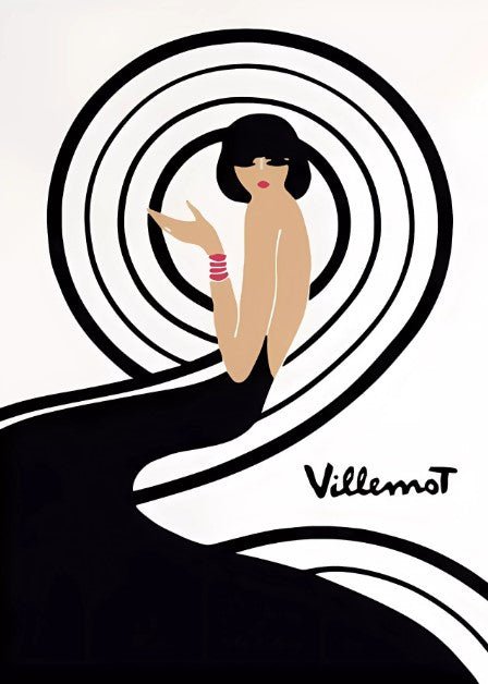 Villemot Spirale Parly Wall Art by Bernard Villemot