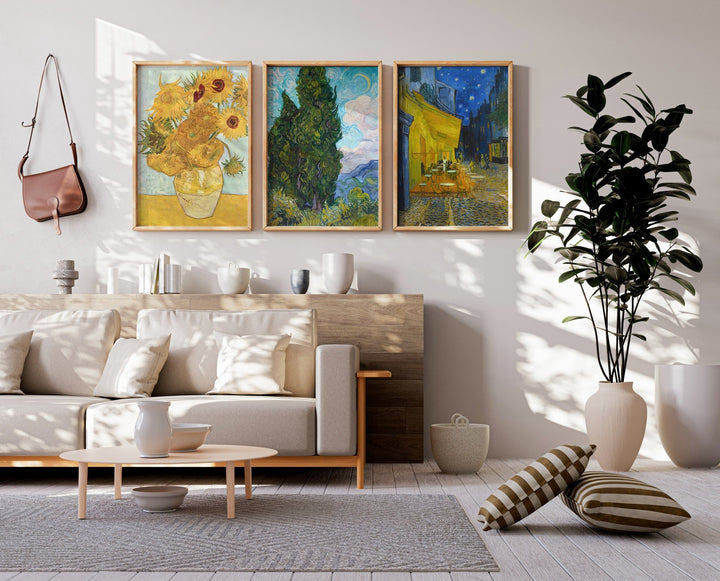 Vincent van Gogh Trio Exhibition Prints wall - art - picture - poster