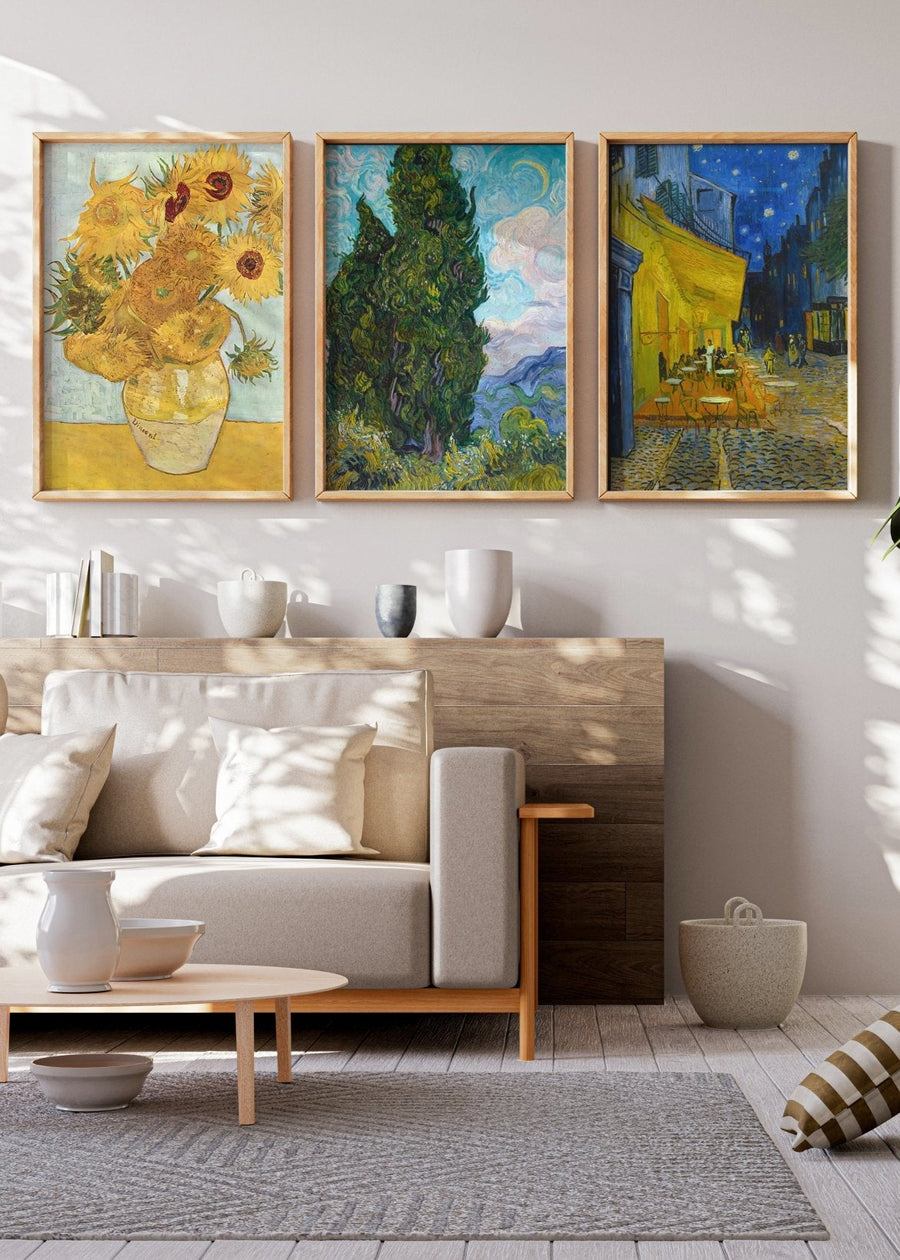 Vincent van Gogh Trio Exhibition Prints
