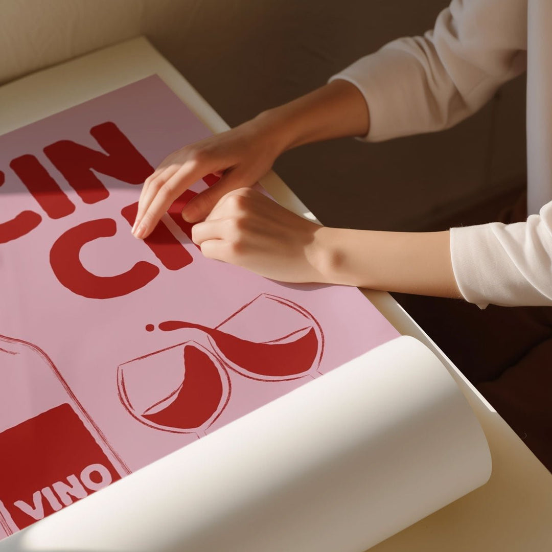 Vino Cin Cin Kitchen Framed Wall Art wall - art - picture - poster