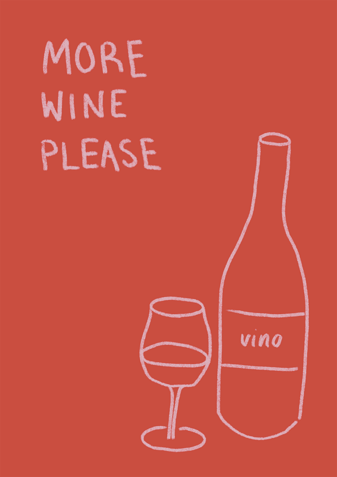 Vino More Wine Bar Wall Art by Lucia Sankovic - Style My Wall