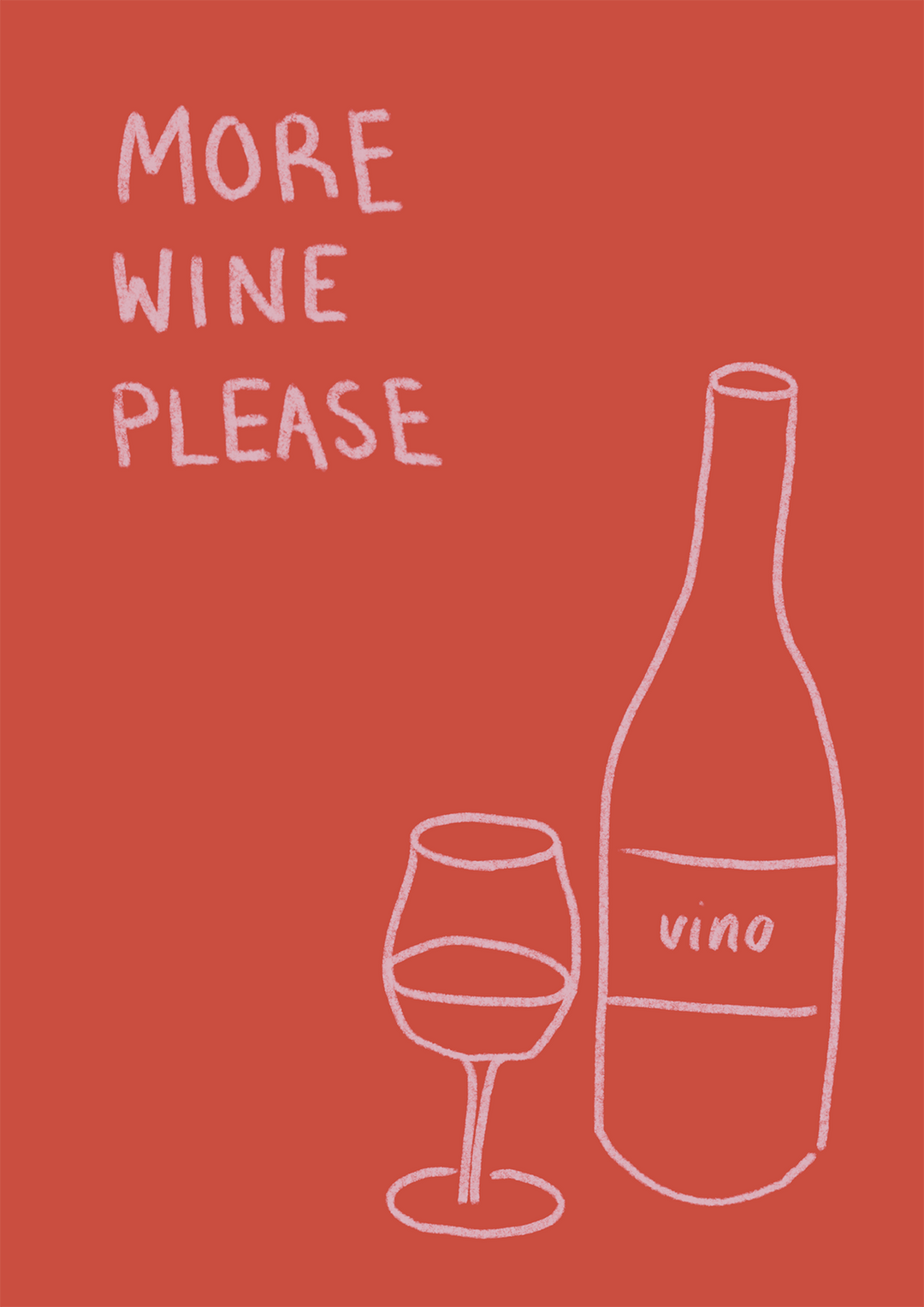 Vino More Wine Bar Wall Art by Lucia Sankovic - Style My Wall,frame