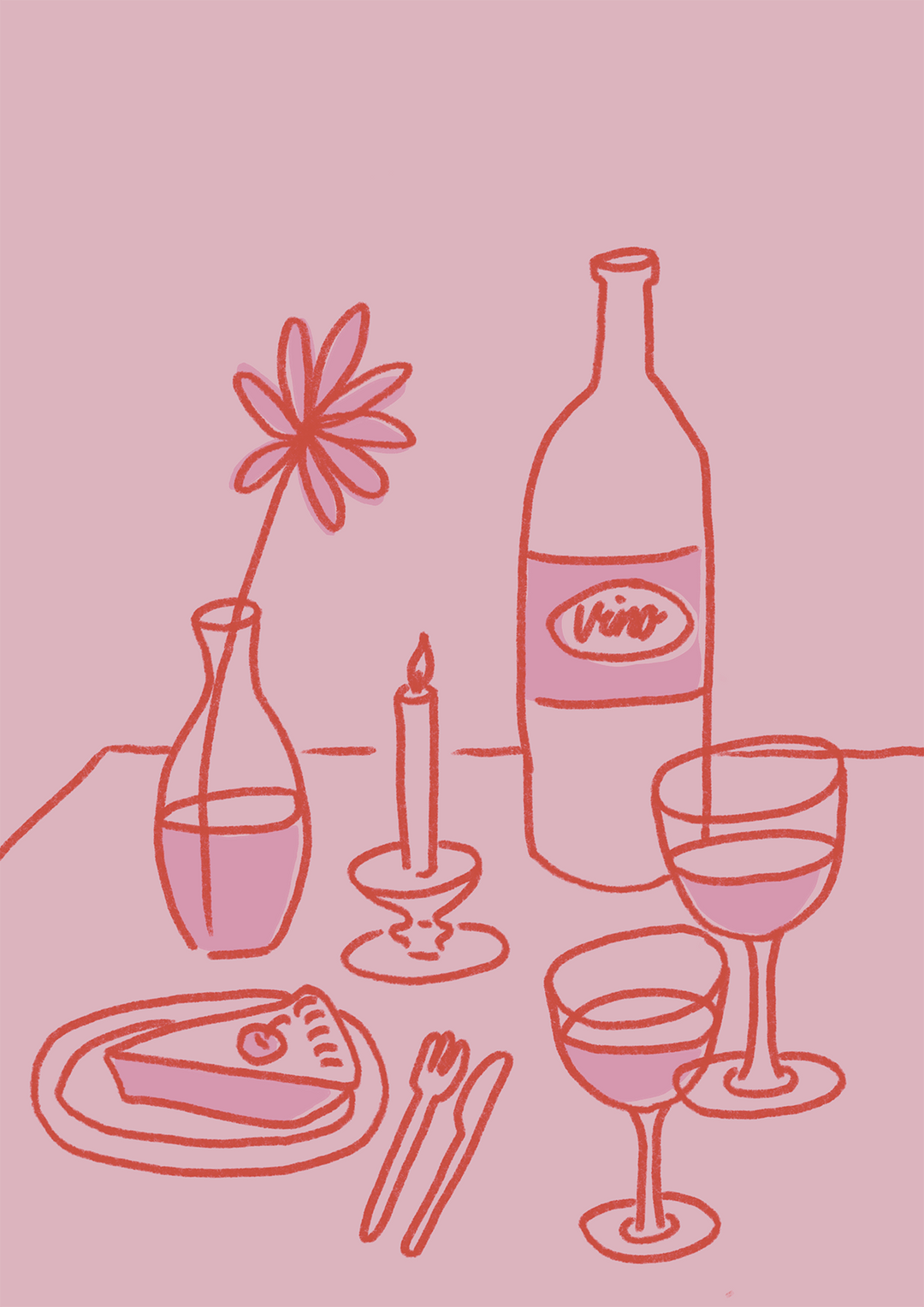 Vino Scene by Lucia Sankovic,frame