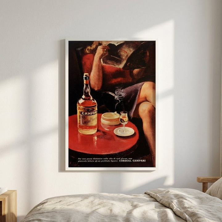 Vintage Campari Liquor Poster Retro Bar Cart Wall Art wall - art - picture - poster