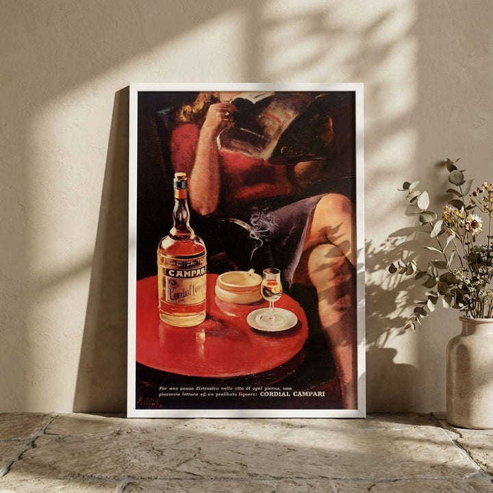 Vintage Campari Liquor Poster Retro Bar Cart Wall Art wall - art - picture - poster