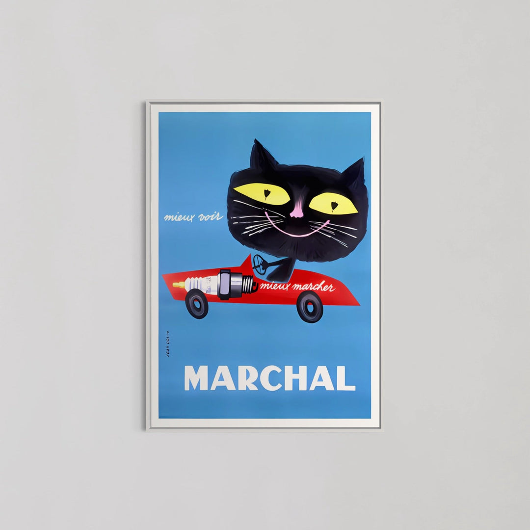 Vintage French Cat Wall Art by Marchal - Style My Wall