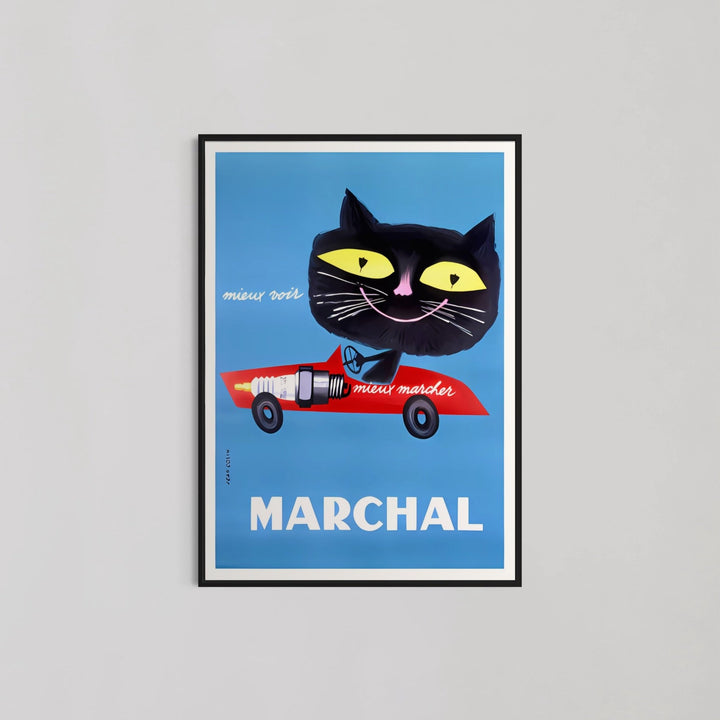 Vintage French Cat Wall Art by Marchal - Style My Wall