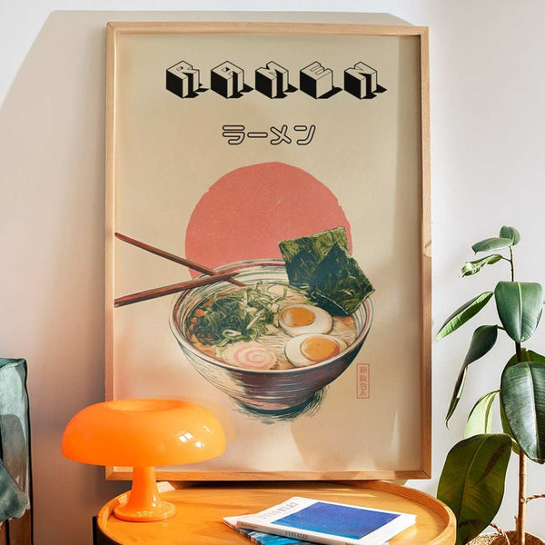 Vintage Japanese Ramen Poster