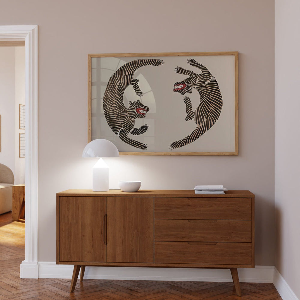 Vintage Japanese Tiger Wall Art - Style My Wall