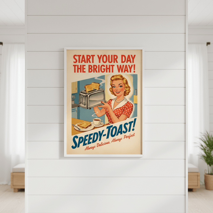 Vintage Kitchen Toast Wall Art Poster wall - art - picture - poster