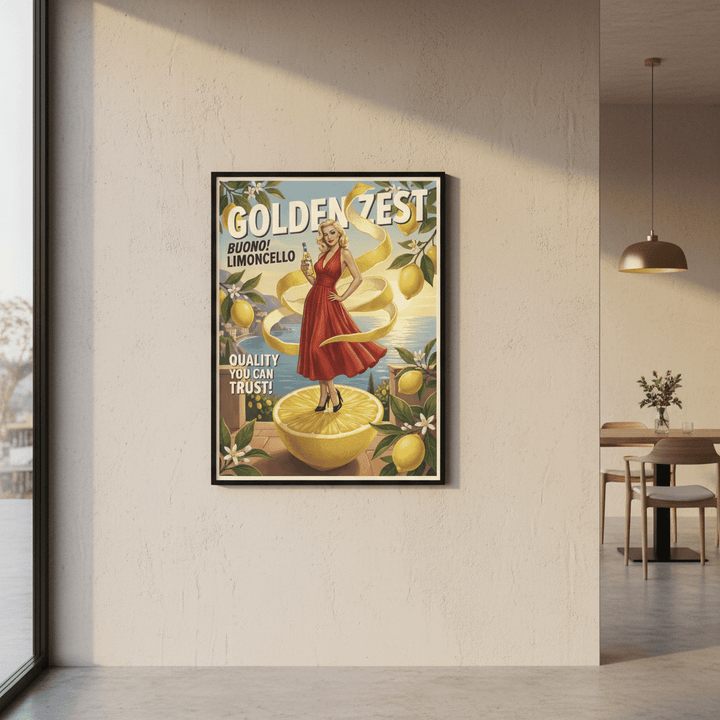 Vintage Limoncello Poster Wall Art Print wall - art - picture - poster