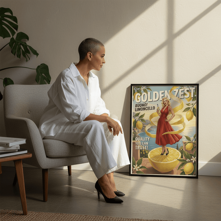 Vintage Limoncello Poster Wall Art Print wall - art - picture - poster