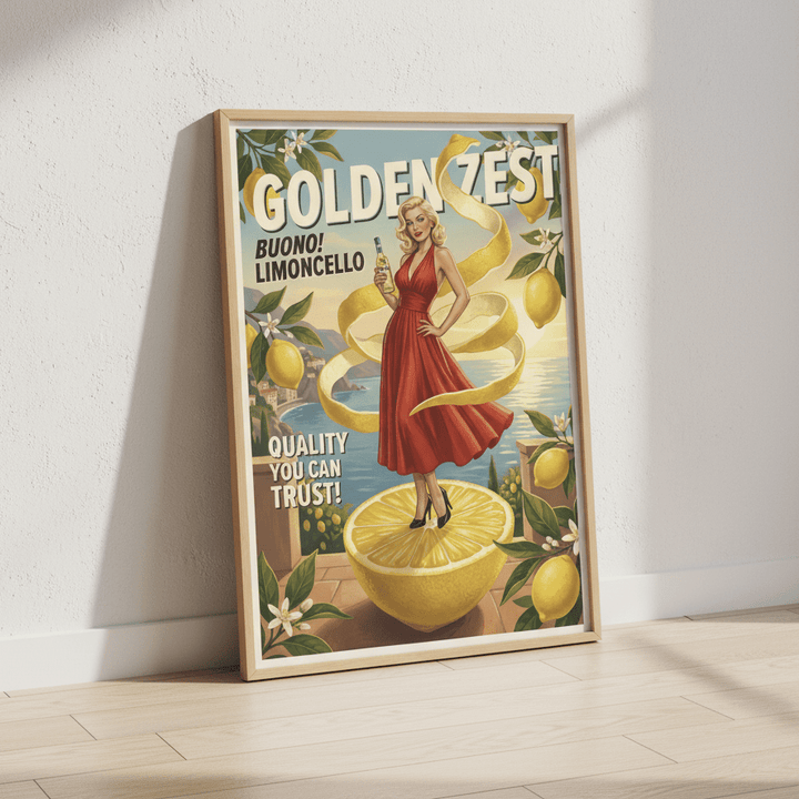 Vintage Limoncello Poster Wall Art Print wall - art - picture - poster