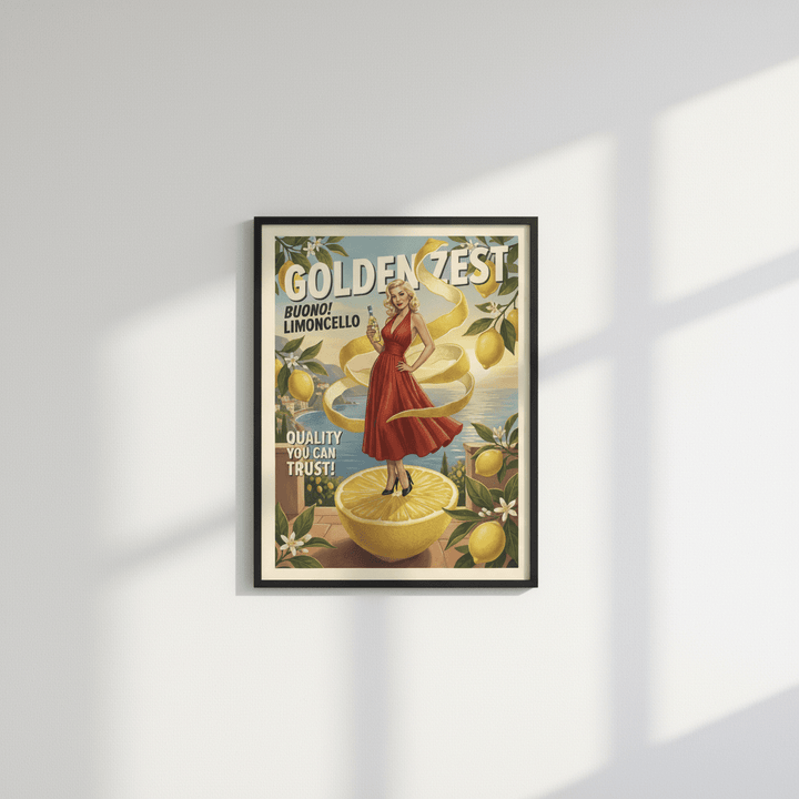 Vintage Limoncello Poster Wall Art Print wall - art - picture - poster