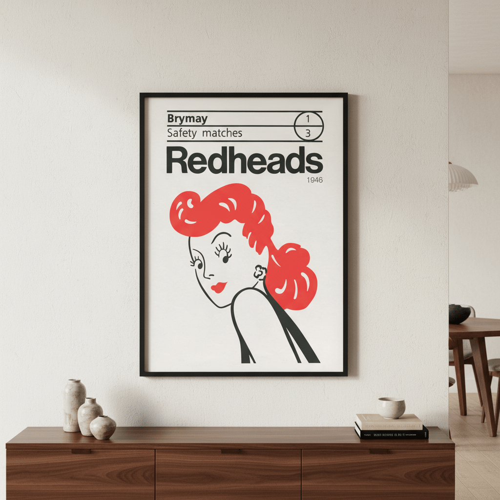 Vintage Redheads Poster 1946 wall - art - picture - poster