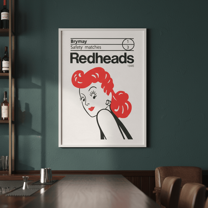 Vintage Redheads Poster 1946 wall - art - picture - poster