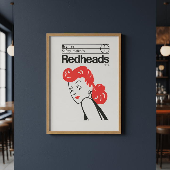 Vintage Redheads Poster 1946 wall - art - picture - poster