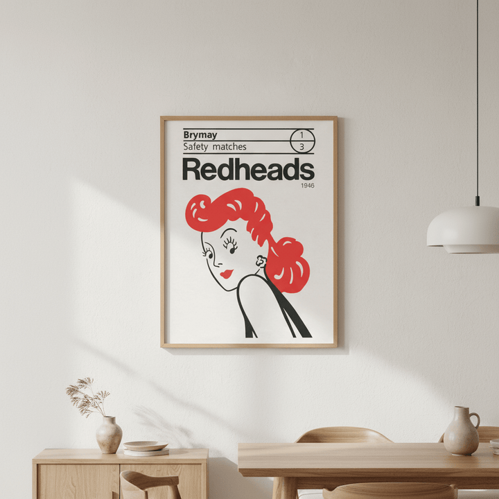 Vintage Redheads Poster 1946 wall - art - picture - poster