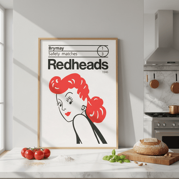 Vintage Redheads Poster 1946 wall - art - picture - poster