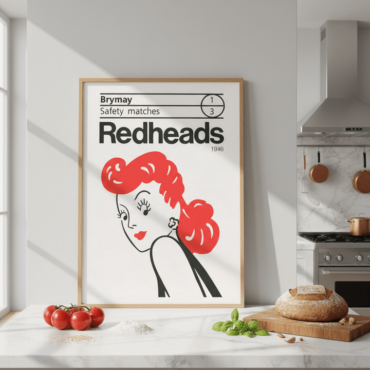 Vintage Redheads Poster 1946 wall - art - picture - poster