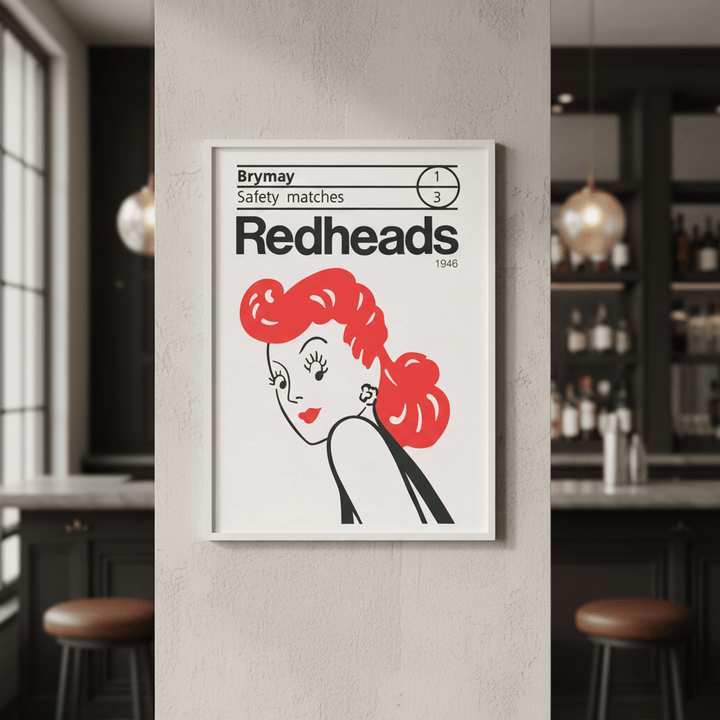 Vintage Redheads Poster 1946 wall - art - picture - poster